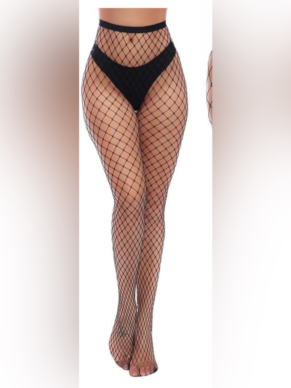 Black Fishnet Tights - Classic Women's Fashion Hosiery size s -3x